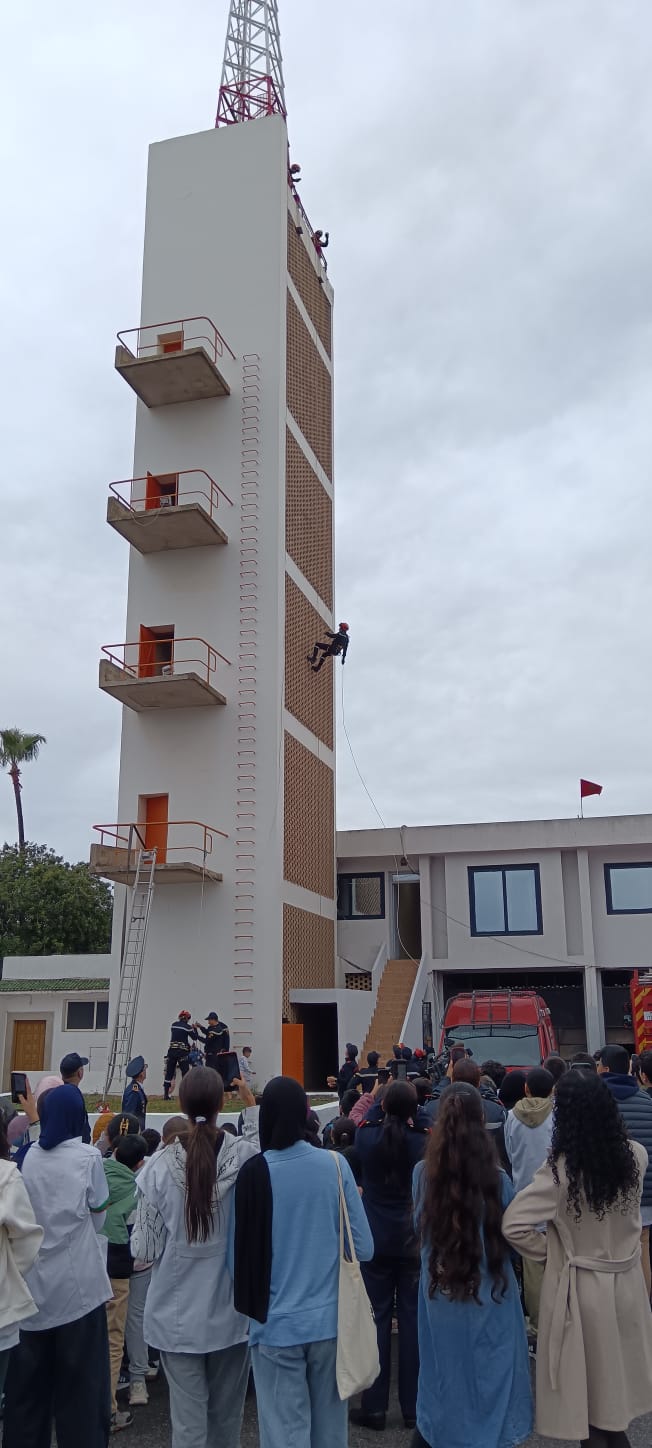 Visite de la caserne des sapeurs pompiers