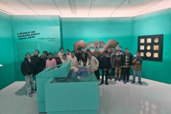 Les élèves de la 5ème primaire au musée d’art contemporain à Rabat